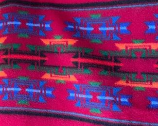 Beaver State Pendleton Blanket #7 Red Fringed	
