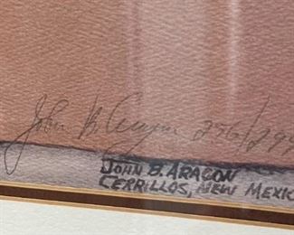 John B. Aragon Art Signed Litho	
