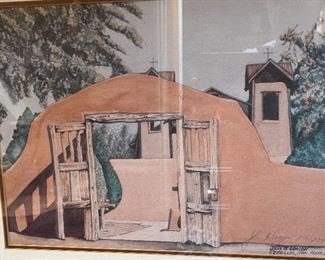 John B. Aragon Art Signed Litho	
