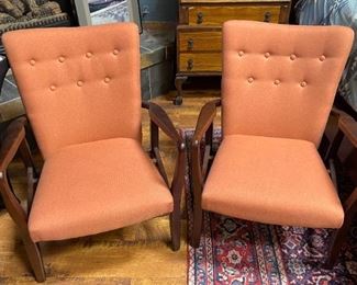 2pc Mid Century Modern Chairs PAIR	
