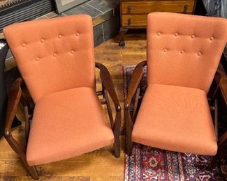 2pc Mid Century Modern Chairs PAIR	
