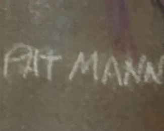 Original Pastel Pat Mann Native American Woman		
