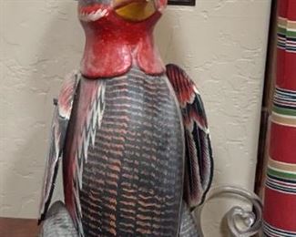 Articulating Carved Wood Chicken		
