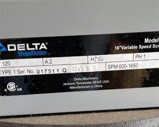 Delta SS350 Scroll Saw		
