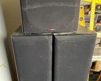 3pc Polk Audio Speakers		
