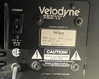 Velodyne FSX12 Subwoofer		
