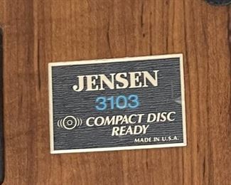 Jensen 3103 Speakers		
