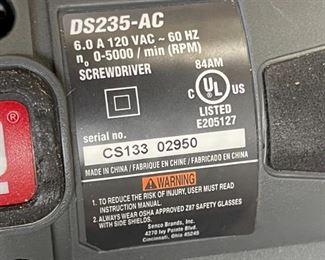 Senco Auto Feed Screwdriver DS235-AC		
