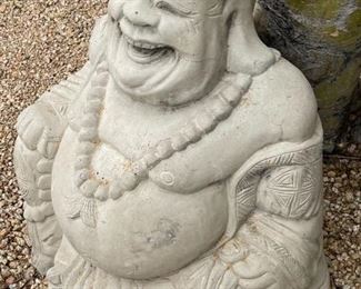 Laughing Buddha Concrete Statue		
