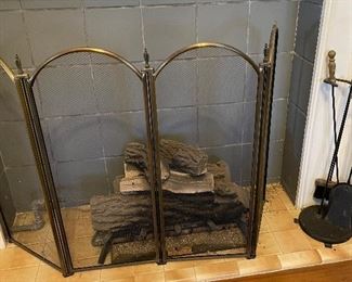 Fireplace Screen & Tool Set