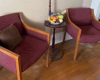 Vintage Upholstered Armchairs