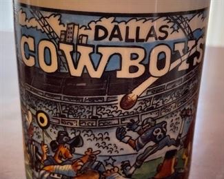 Vintage Dallas Cowboys Team NFL Cartoon Coffee Mug
