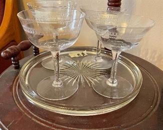 Crystal Etched Glasses