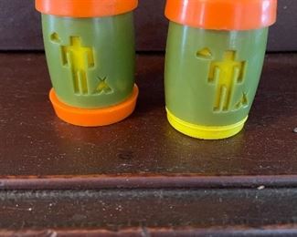 Vintage 60's St Labre Indian School Salt Shakers (2)