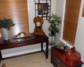 Red bench and Chinese basket sold