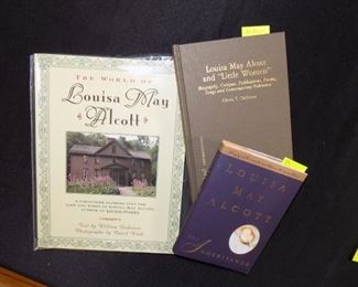 Many Louisa May Alcott volumes…1st editions
