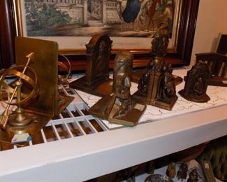 Bronze bookends….Lincoln’s sold globes sold