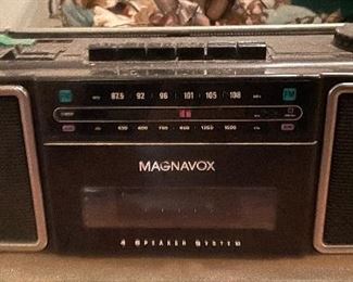 Magnavox Cassette Player Radio Portable Boom Box