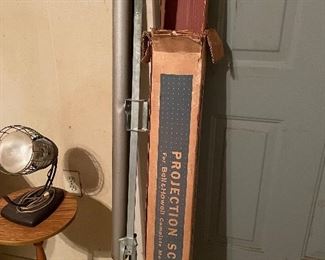 Vintage Bell & Howell Projection Screen