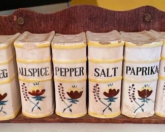 Vintage Ceramic Spice Shaker Set