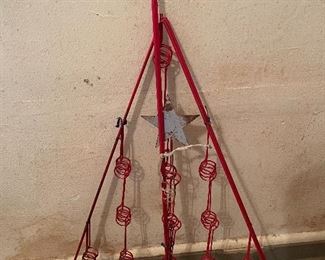 Vintage metal christmas tree