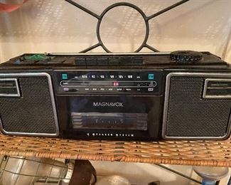 Magnavox Cassette Radio Boom Box