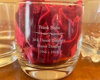 Frank Bobo Jack Daniel Distillery glasses