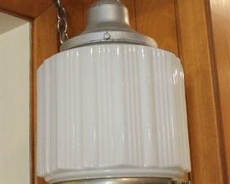 ART DECO SWAG LAMP - TOTAL OF 4