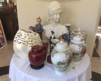 Pottery pieces, decor