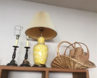 Yellow Asian style lamp