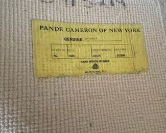3_____ $275 
Pande Carmeron NY rug  • 9' x 12'  • 100% wool 