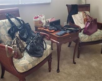 Hign end designer handbags like Michael Kors, Coach & Torry Burch to name a few