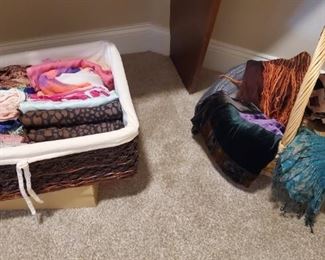 Silk and wool scarves 