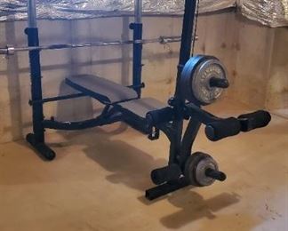 Compete weight set with pull downs 