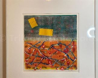 1982 intaglio print signed MAY