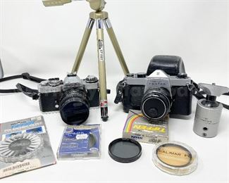 Minotla XD-11 and Honeywell Pentax 35mm film camera lot