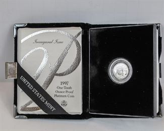 1997 One-Tenth Ounce Proof Platinum Coin