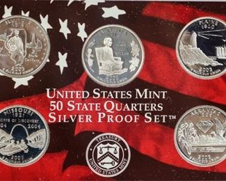 50 State Quarters Silver Proof Set