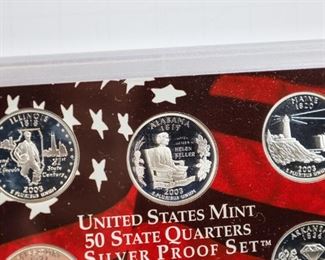50 State Quarters Silver Proof Set