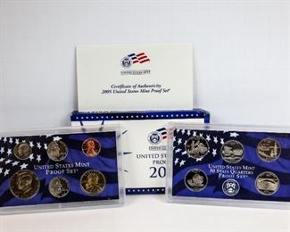 US Mint 50 State Quarters Proof Set 2005
