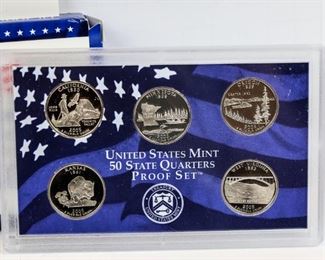 US Mint 50 State Quarters Proof Set 2005