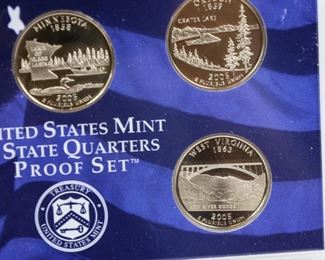 US Mint 50 State Quarters Proof Set 2005