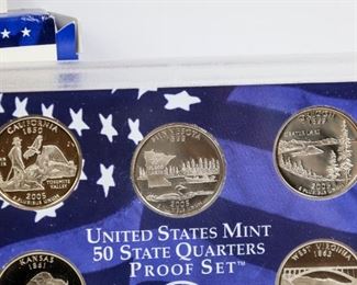 US Mint 50 State Quarters Proof Set 2005