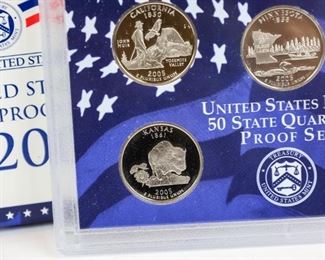 US Mint 50 State Quarters Proof Set 2005