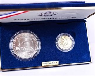 US Constitution Coins Uncirculated 1987