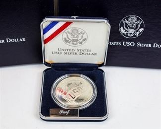 US USO Silver Dollar 1991
