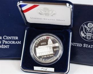 US Capitol Visitor Center Commemorative Coin Program US Mint 2001