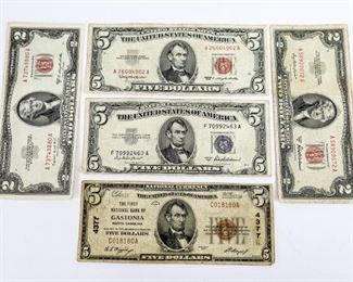 Collectable $5 and $2 Notes