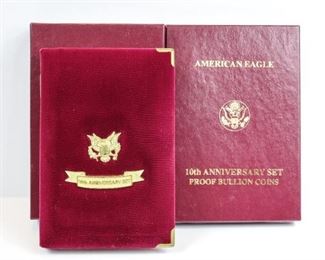 American Eagle 10th Anniversary Set Proof Bullion Coins