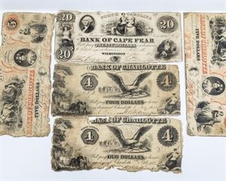 Bank of Cape Fear and Bank of Charlotte Notes